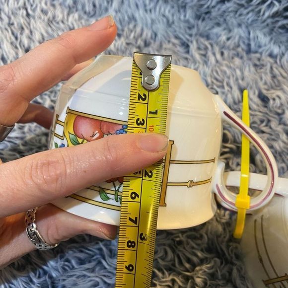 Villeroy & Boch Mon Jardin Flat Demitasse Fruit Tea Cup Set - Picture 12 of 12